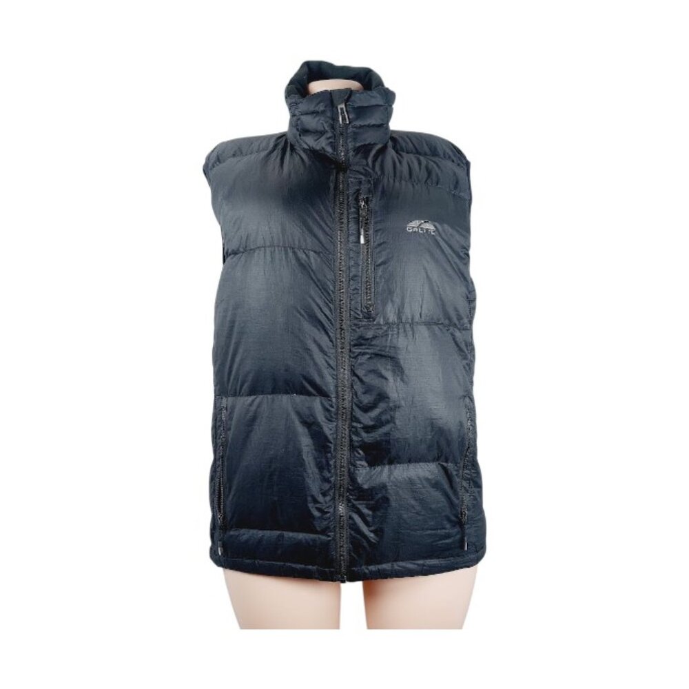 Go Lite Women's Black Sleeveless Mock Neck Padded Thermal Puffer Vest Size M